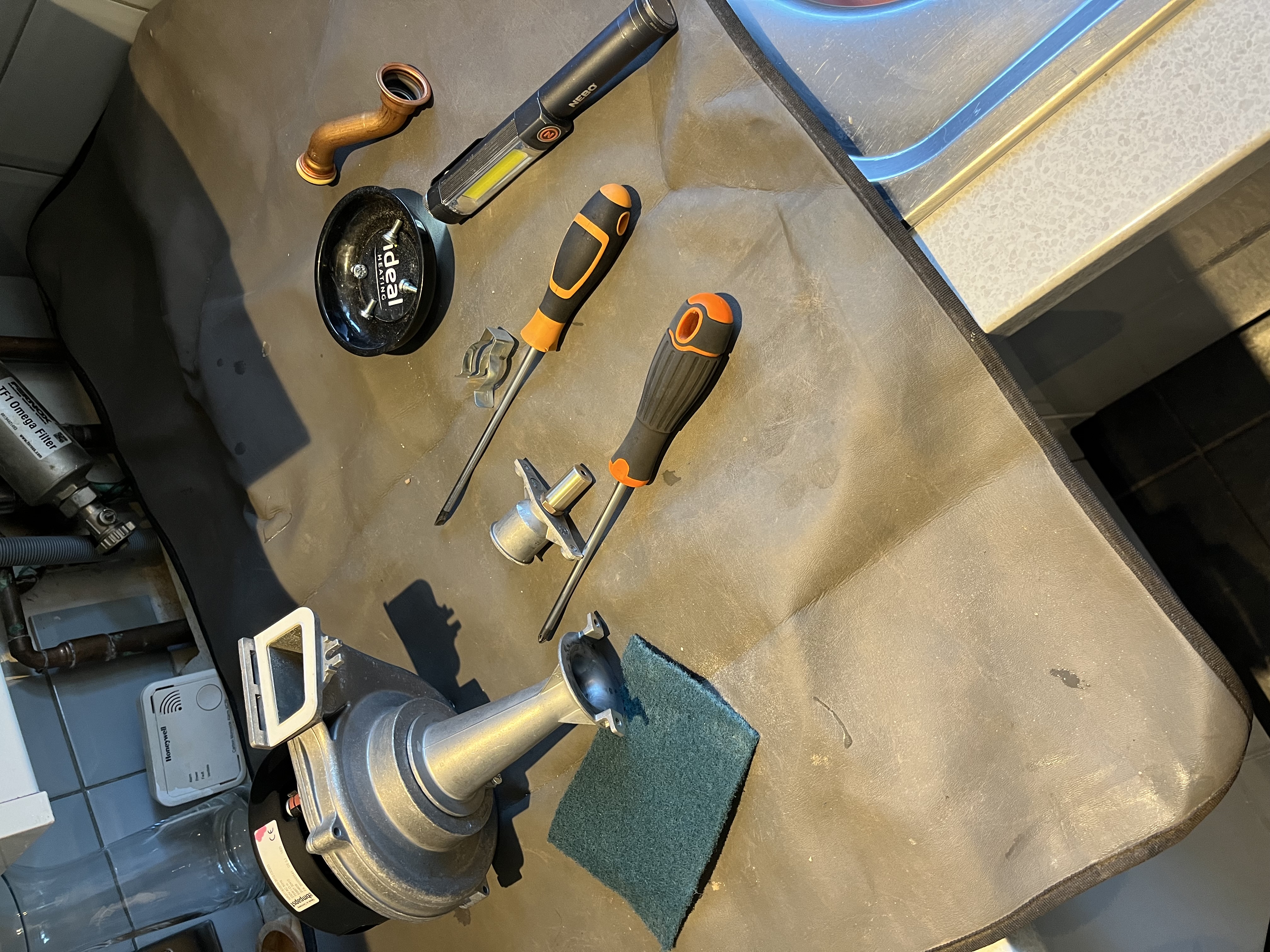 Serviced boiler ready for winter use